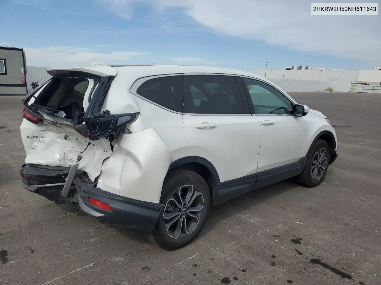 2022 Honda Cr-V Ex VIN: 2HKRW2H50NH611643 Lot: 75476174