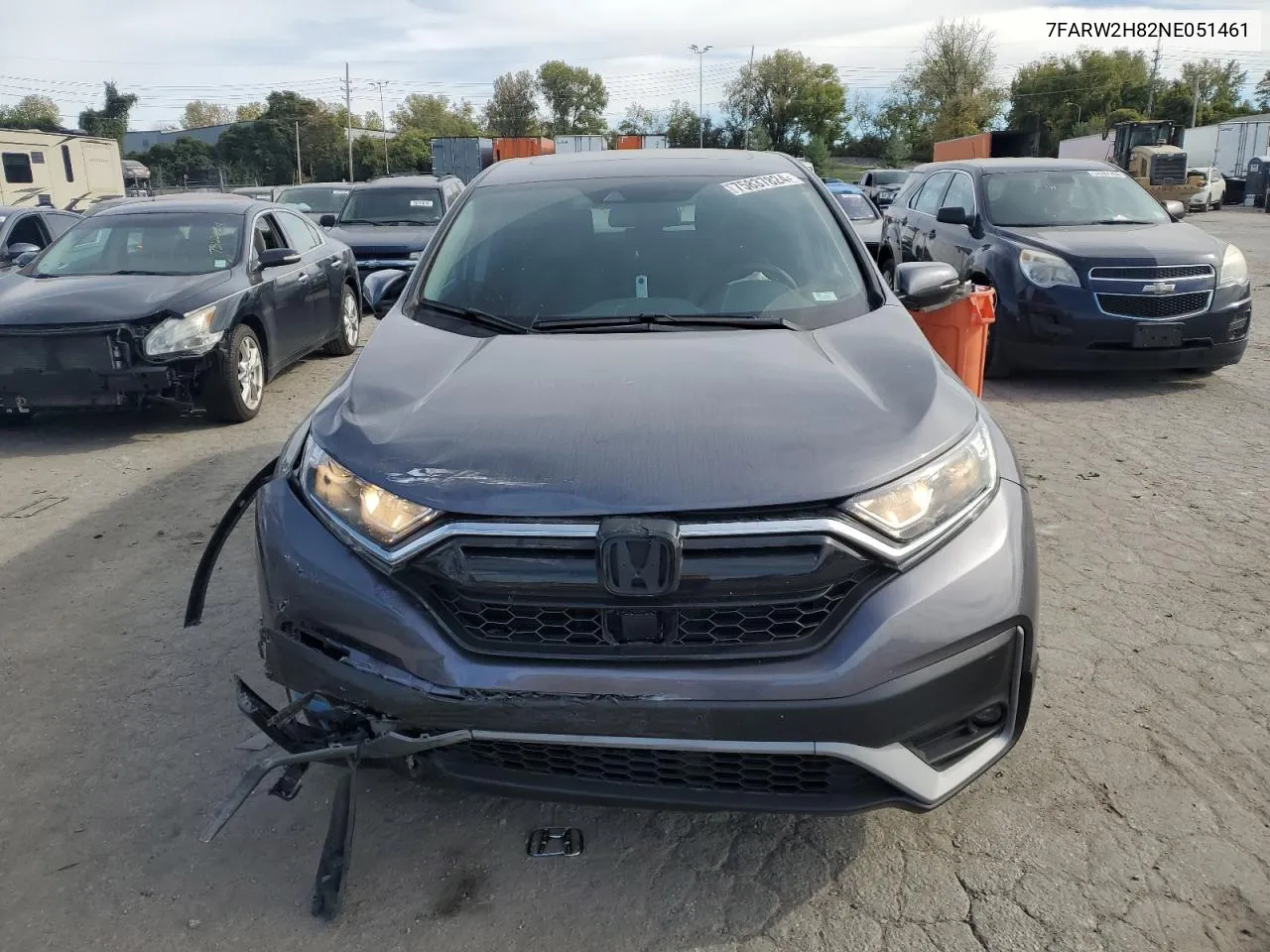 2022 Honda Cr-V Exl VIN: 7FARW2H82NE051461 Lot: 75837824