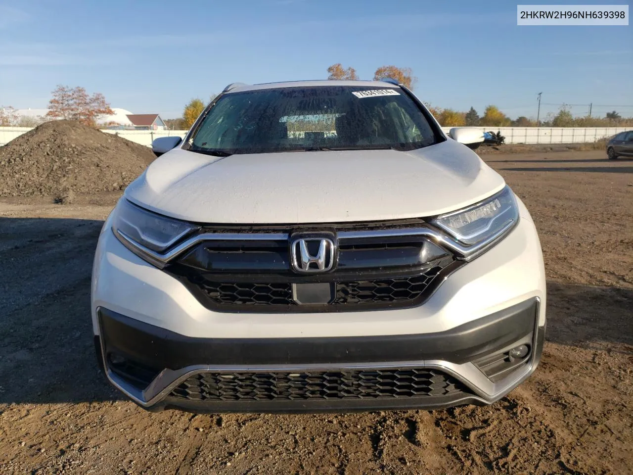 2022 Honda Cr-V Touring VIN: 2HKRW2H96NH639398 Lot: 76341014