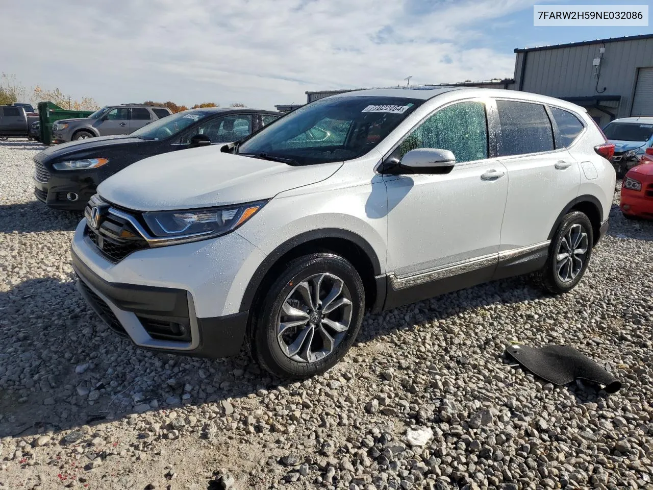 2022 Honda Cr-V Ex VIN: 7FARW2H59NE032086 Lot: 77022464