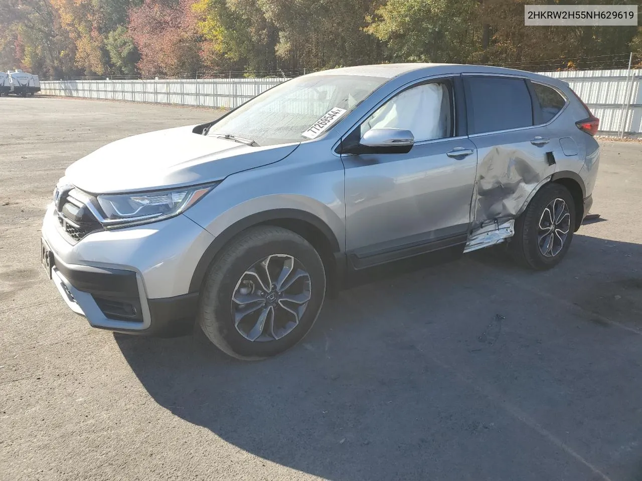 2022 Honda Cr-V Ex VIN: 2HKRW2H55NH629619 Lot: 77269544