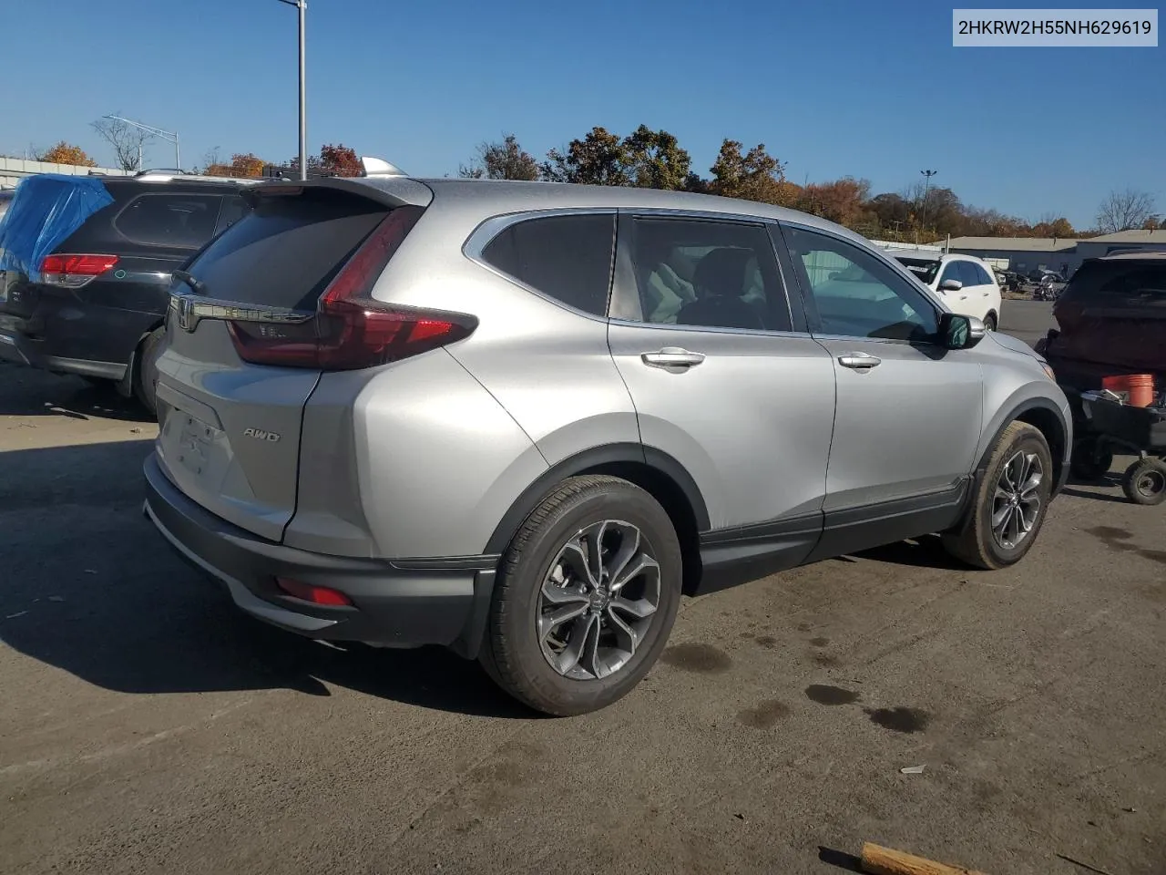 2022 Honda Cr-V Ex VIN: 2HKRW2H55NH629619 Lot: 77269544