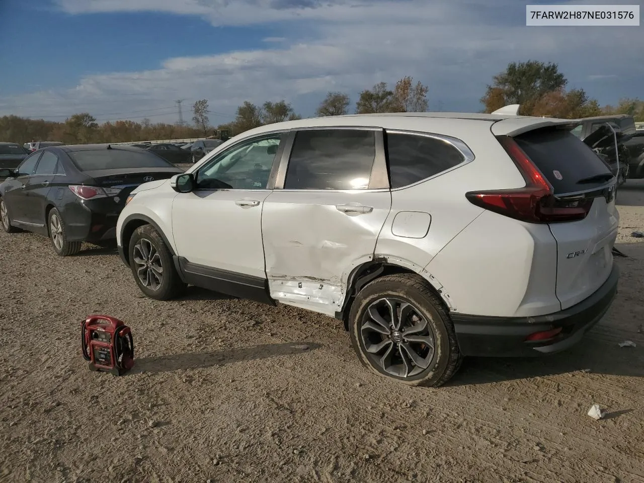 2022 Honda Cr-V Exl VIN: 7FARW2H87NE031576 Lot: 77272264