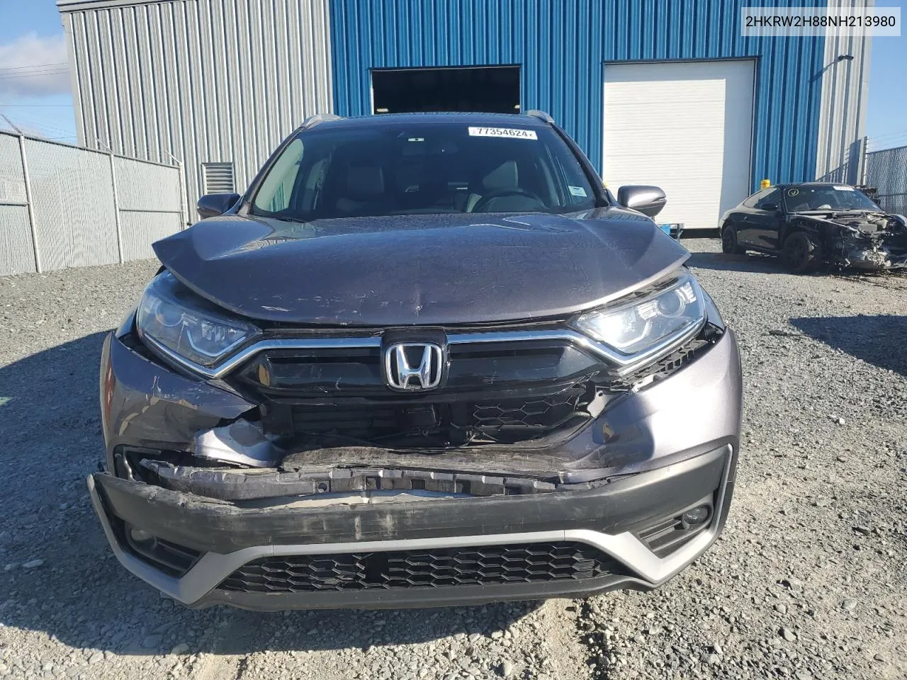 2022 Honda Cr-V Exl VIN: 2HKRW2H88NH213980 Lot: 77354624