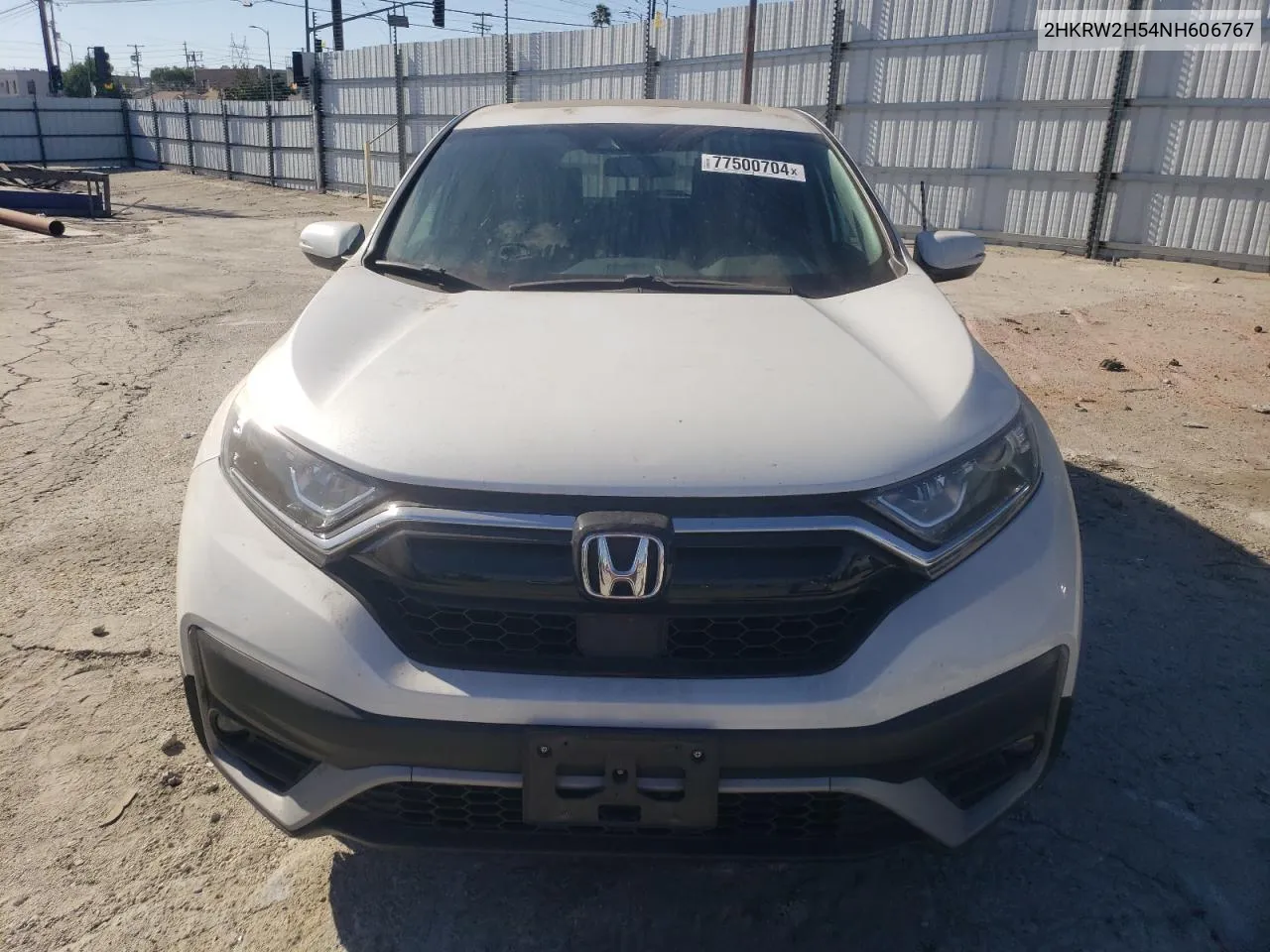 2022 Honda Cr-V Ex VIN: 2HKRW2H54NH606767 Lot: 77500704