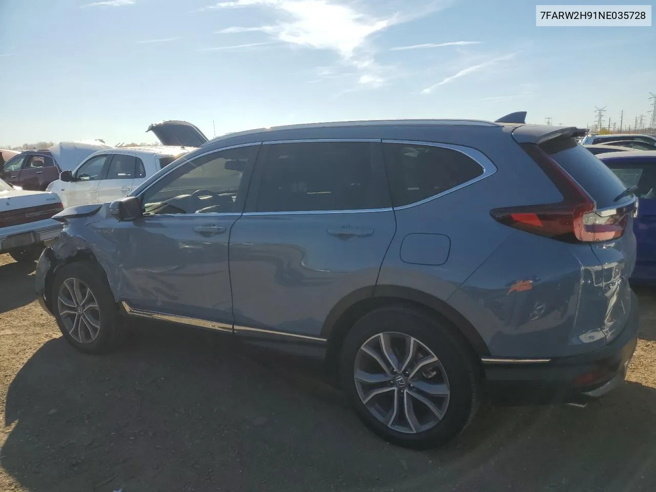 2022 Honda Cr-V Touring VIN: 7FARW2H91NE035728 Lot: 77690444