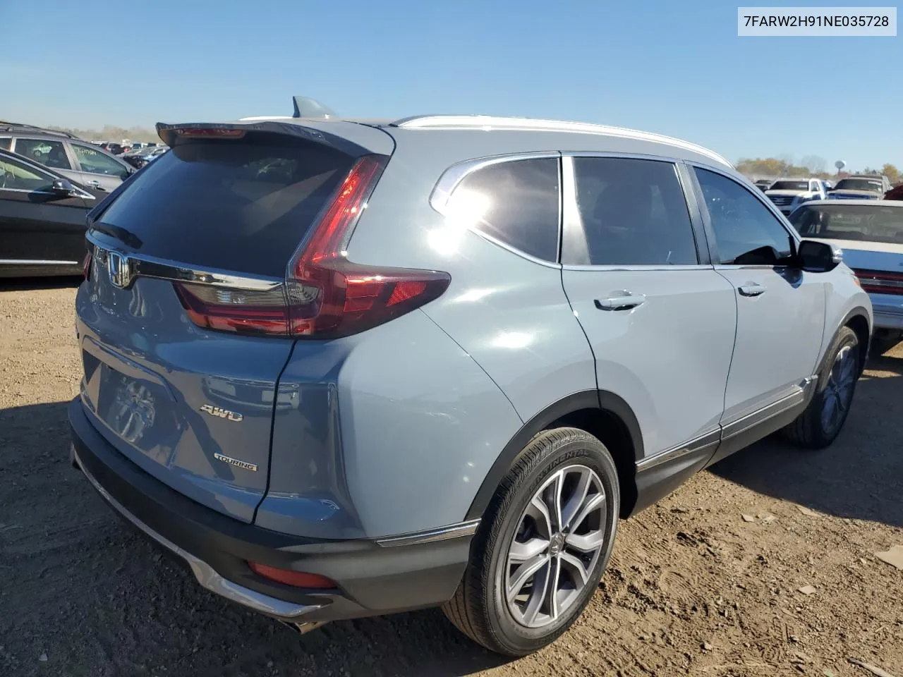 2022 Honda Cr-V Touring VIN: 7FARW2H91NE035728 Lot: 77690444