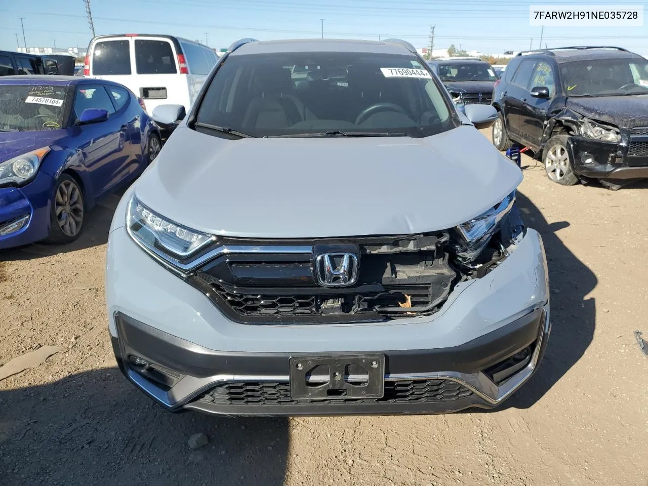 2022 Honda Cr-V Touring VIN: 7FARW2H91NE035728 Lot: 77690444