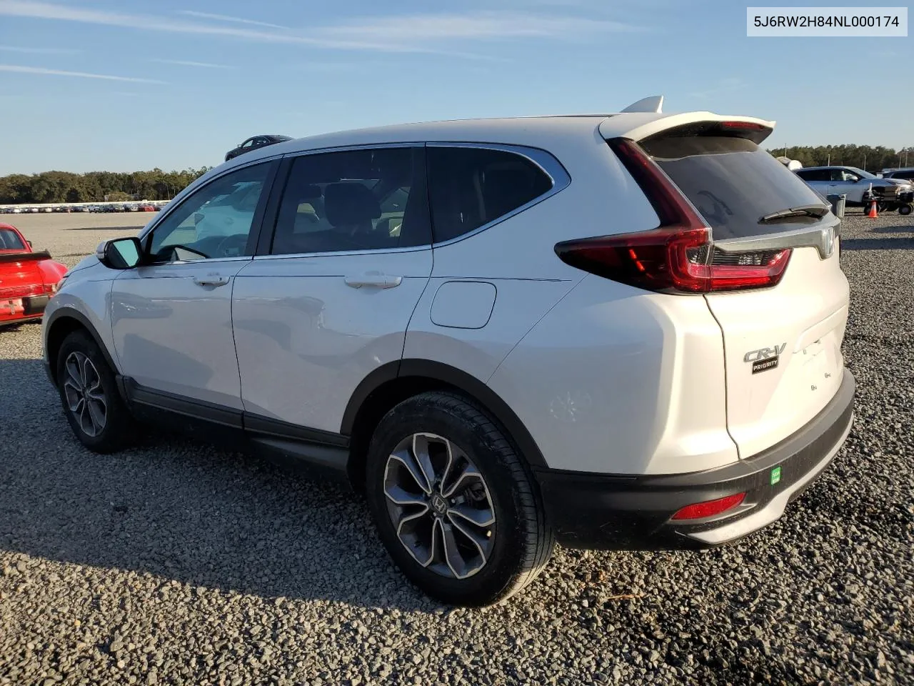 2022 Honda Cr-V Exl VIN: 5J6RW2H84NL000174 Lot: 77850134