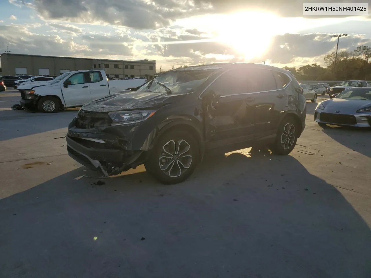 2022 Honda Cr-V Ex VIN: 2HKRW1H50NH401425 Lot: 77899394