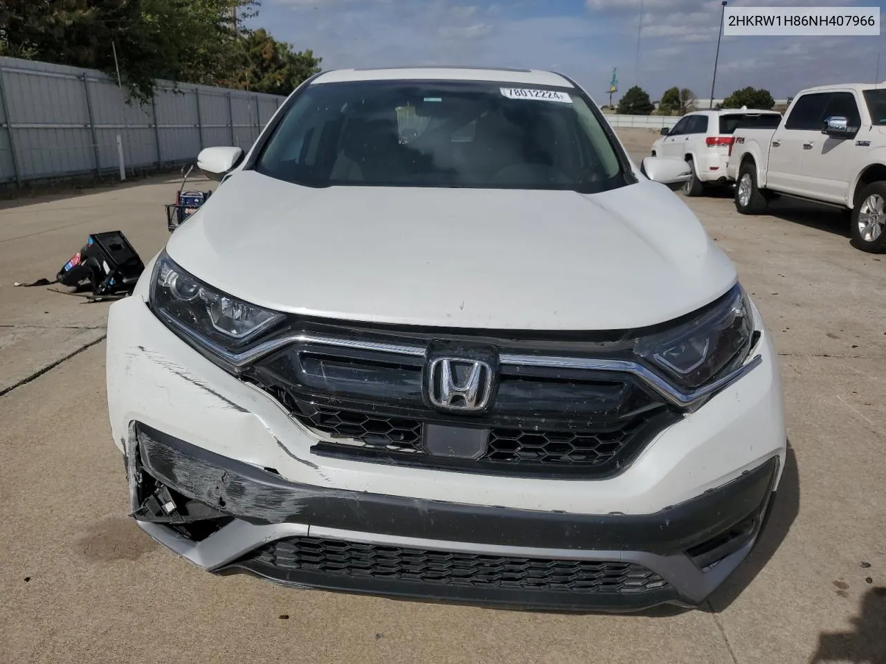 2022 Honda Cr-V Exl VIN: 2HKRW1H86NH407966 Lot: 78012224