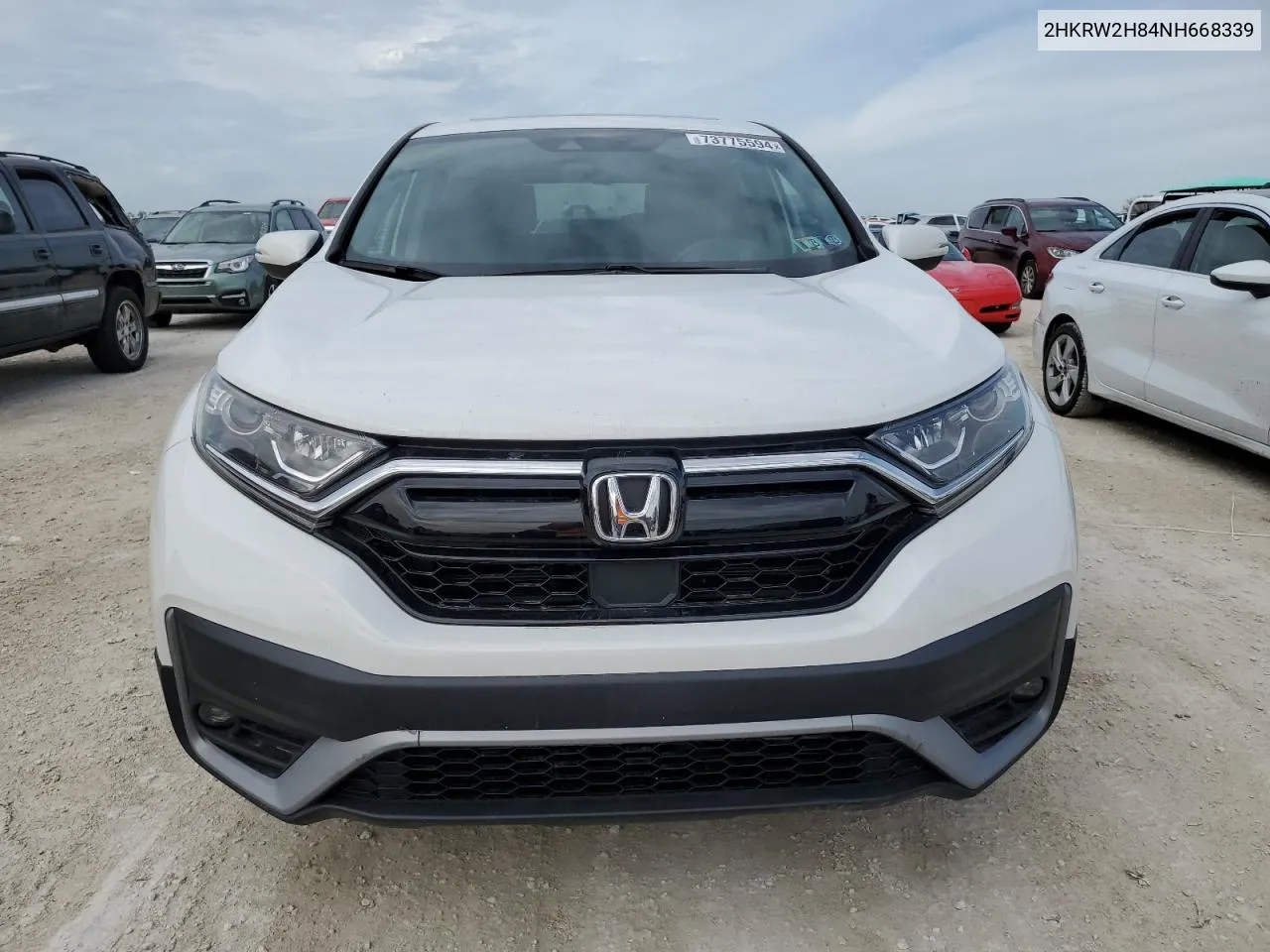 2022 Honda Cr-V Exl VIN: 2HKRW2H84NH668339 Lot: 78257314