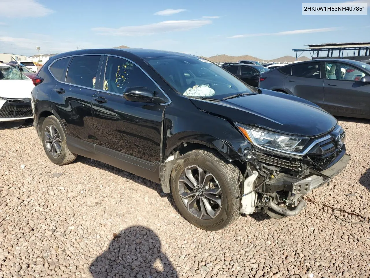 2022 Honda Cr-V Ex VIN: 2HKRW1H53NH407851 Lot: 78286454