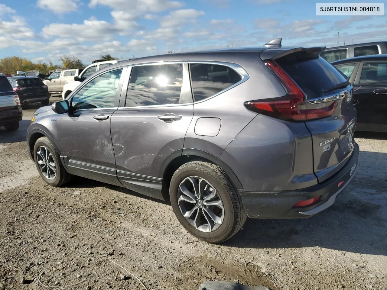 2022 Honda Cr-V Ex VIN: 5J6RT6H51NL004818 Lot: 78679464