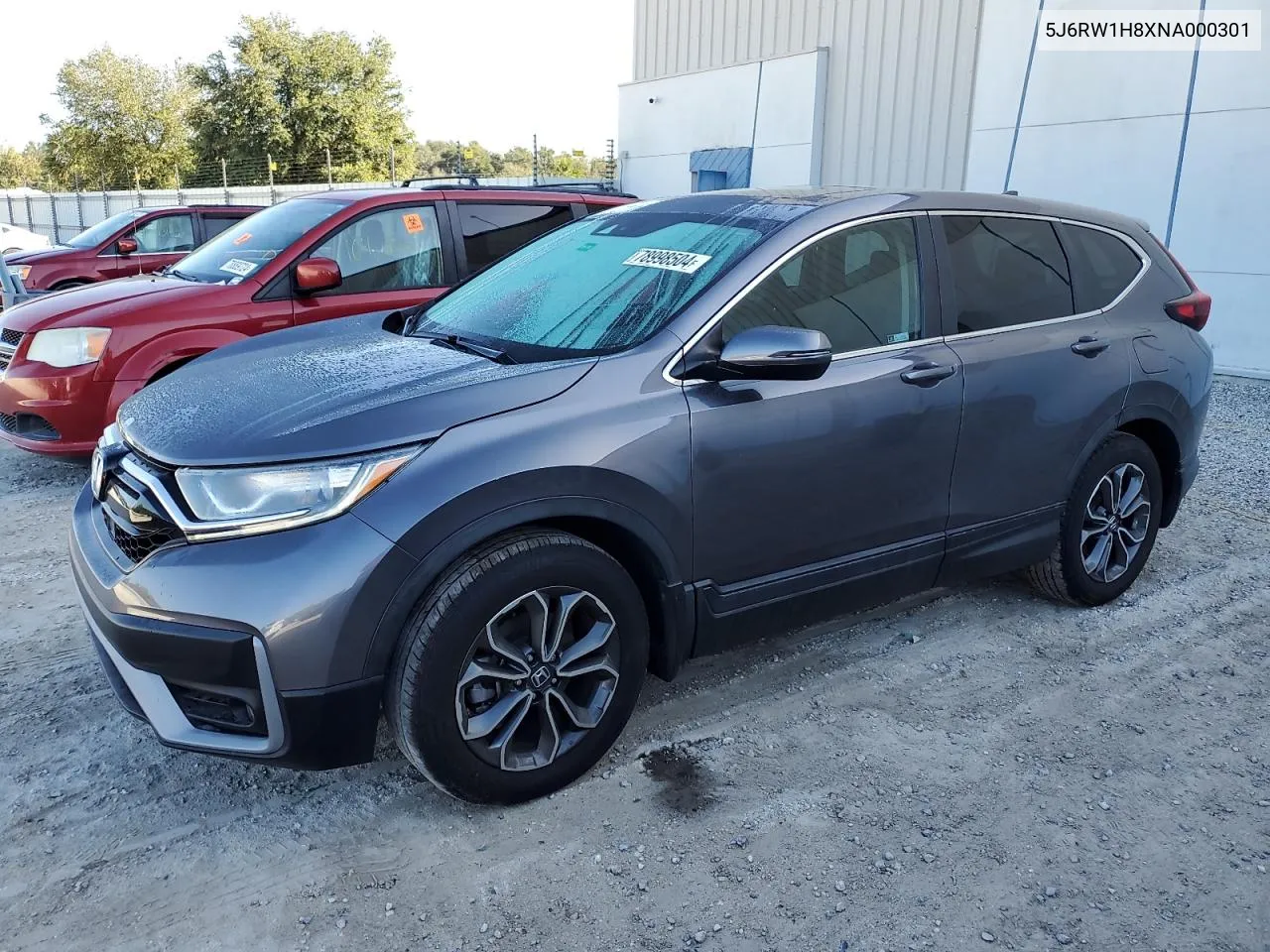 2022 Honda Cr-V Exl VIN: 5J6RW1H8XNA000301 Lot: 78998504