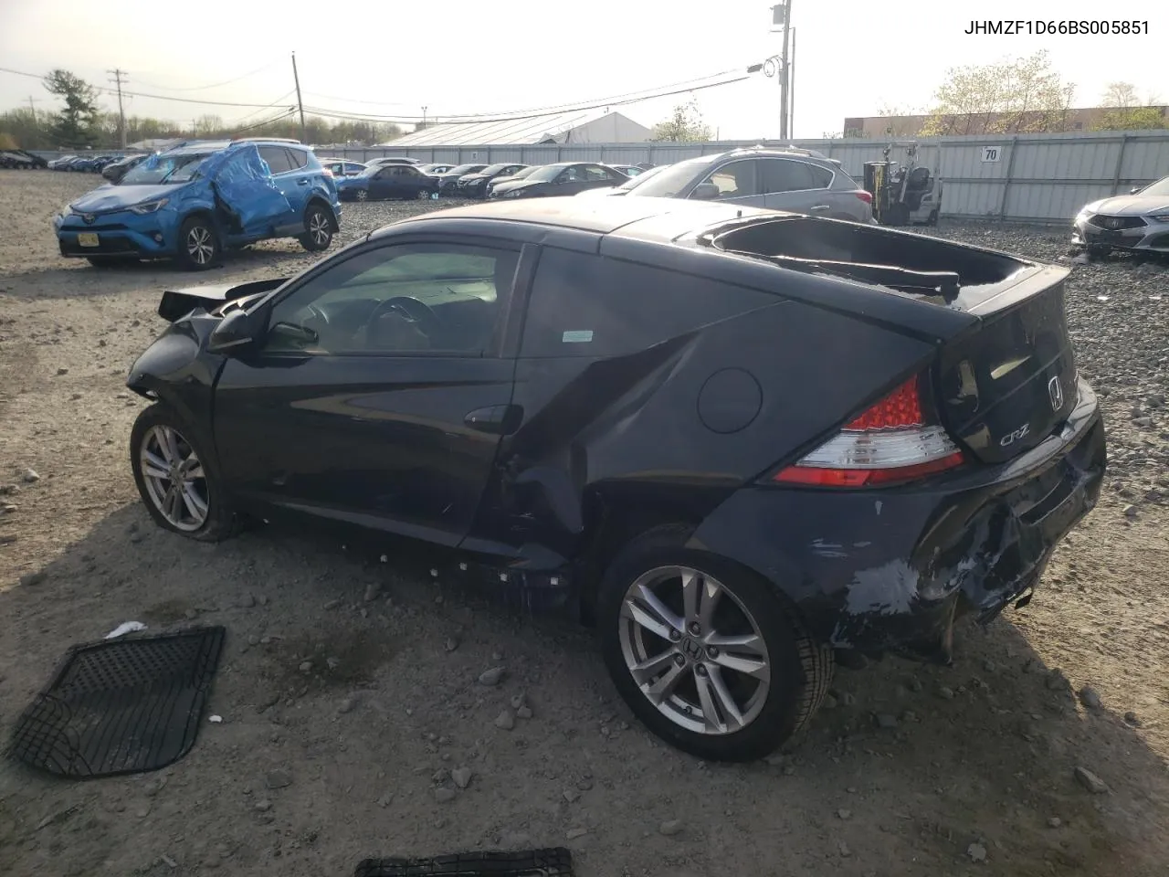 2011 Honda Cr-Z Ex VIN: JHMZF1D66BS005851 Lot: 51250684