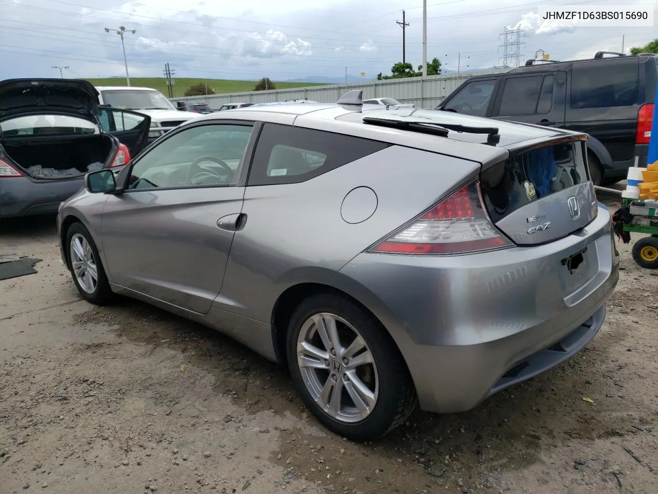 2011 Honda Cr-Z Ex VIN: JHMZF1D63BS015690 Lot: 55151313