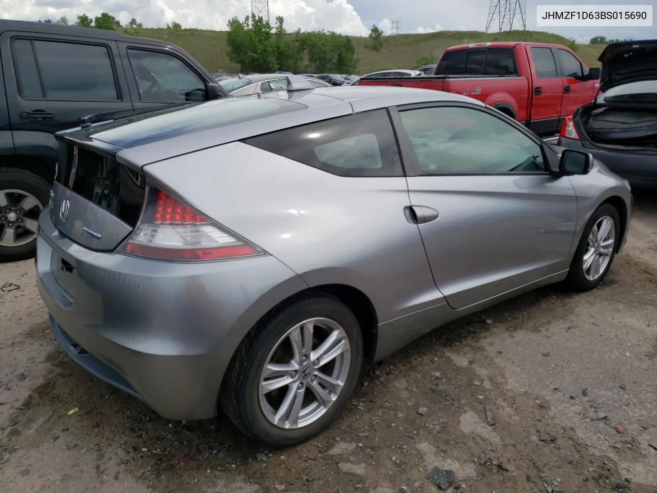 2011 Honda Cr-Z Ex VIN: JHMZF1D63BS015690 Lot: 55151313