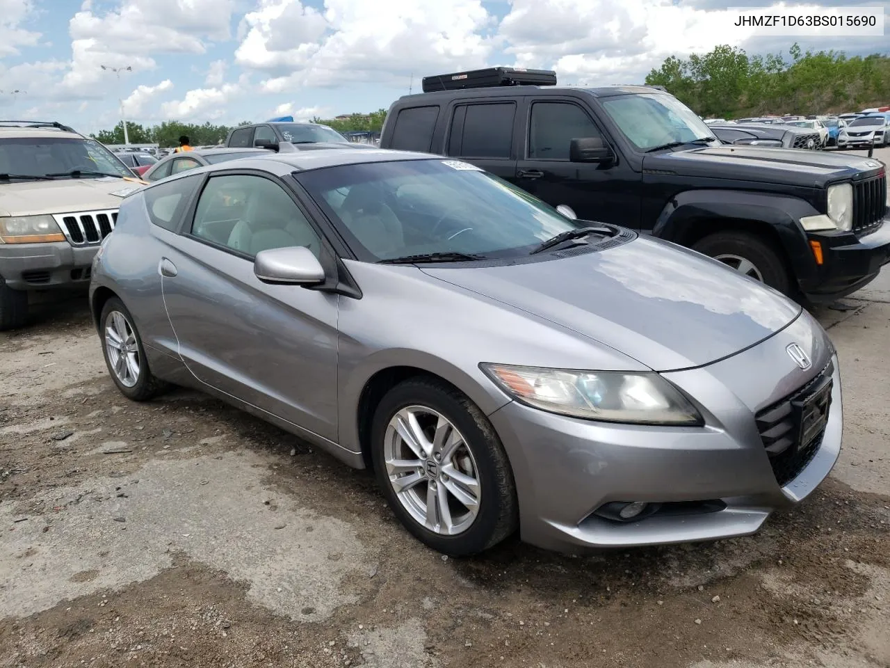 2011 Honda Cr-Z Ex VIN: JHMZF1D63BS015690 Lot: 55151313