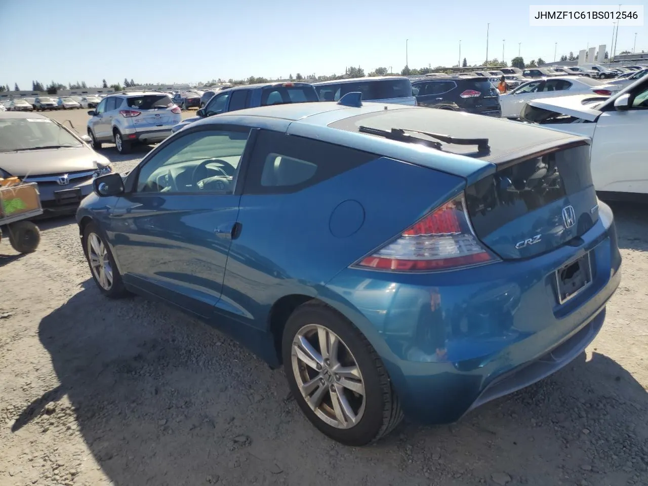 2011 Honda Cr-Z Ex VIN: JHMZF1C61BS012546 Lot: 70884154