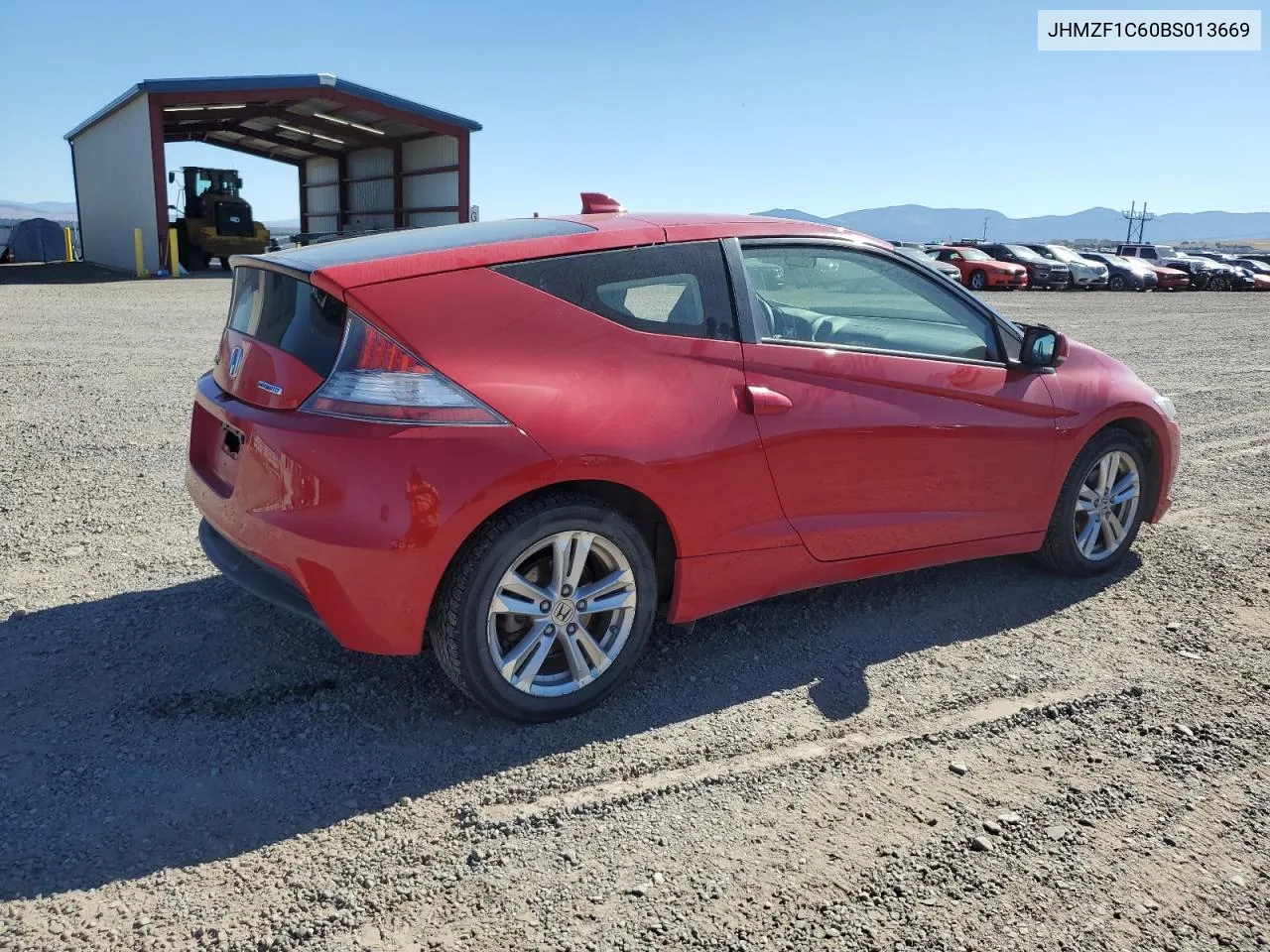 2011 Honda Cr-Z Ex VIN: JHMZF1C60BS013669 Lot: 71607374