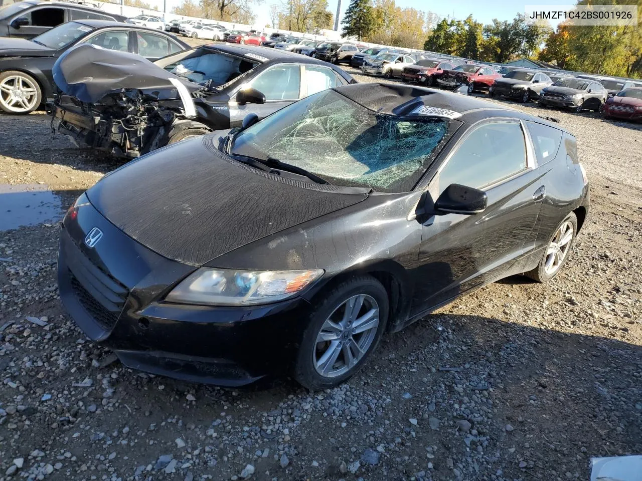 2011 Honda Cr-Z VIN: JHMZF1C42BS001926 Lot: 75164534