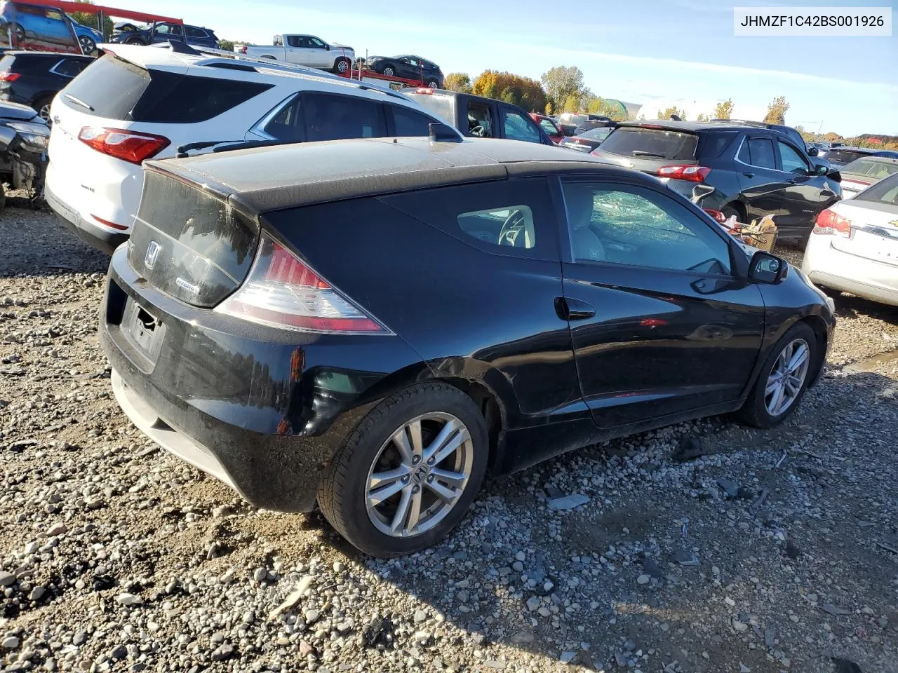 2011 Honda Cr-Z VIN: JHMZF1C42BS001926 Lot: 75164534