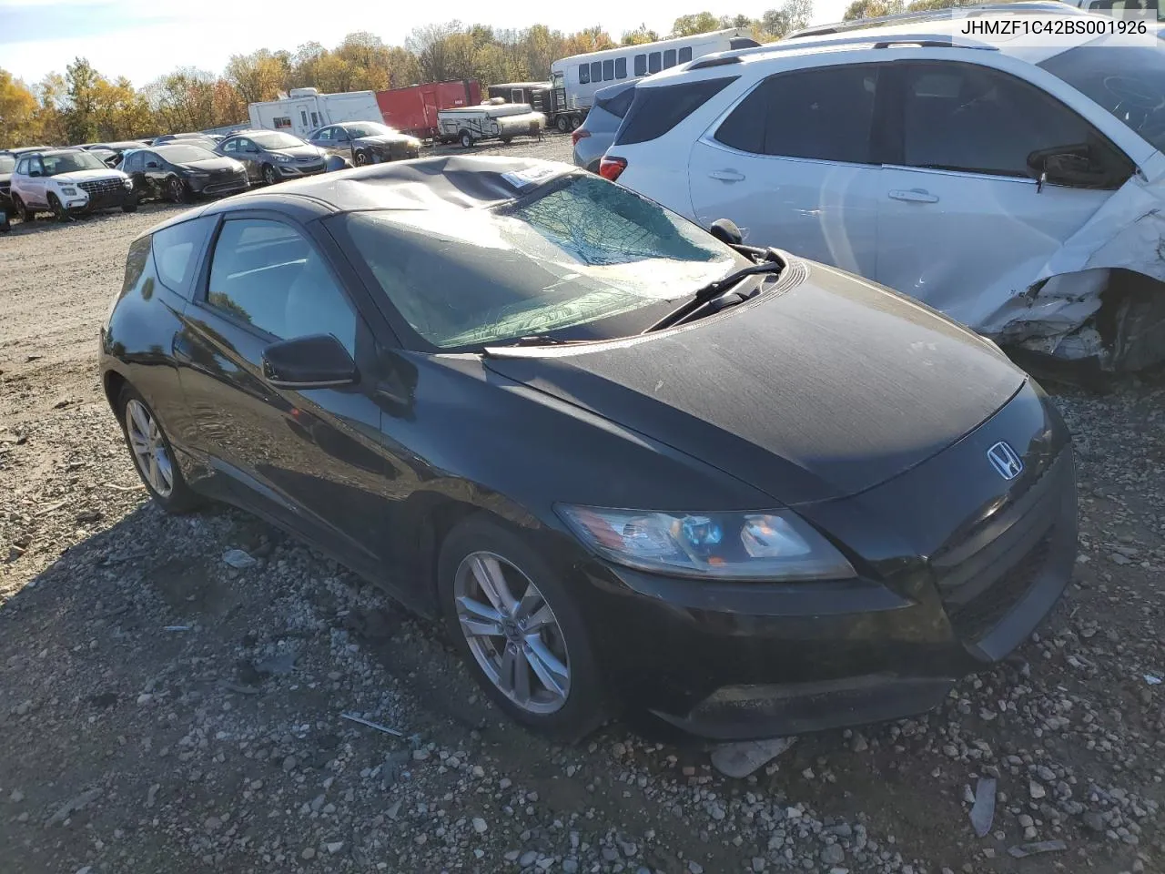 2011 Honda Cr-Z VIN: JHMZF1C42BS001926 Lot: 75164534