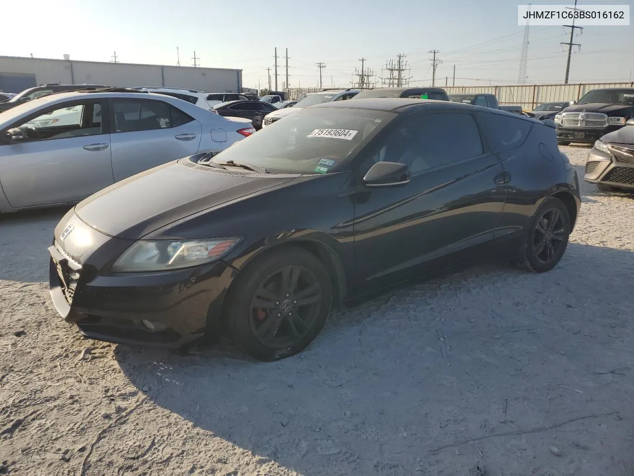 2011 Honda Cr-Z Ex VIN: JHMZF1C63BS016162 Lot: 75193604