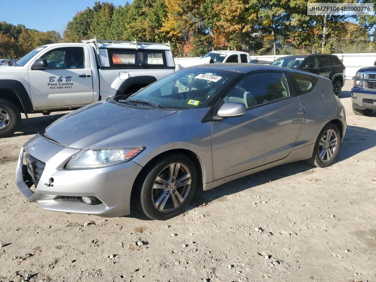 2011 Honda Cr-Z Ex VIN: JHMZF1D64BS000776 Lot: 76072864