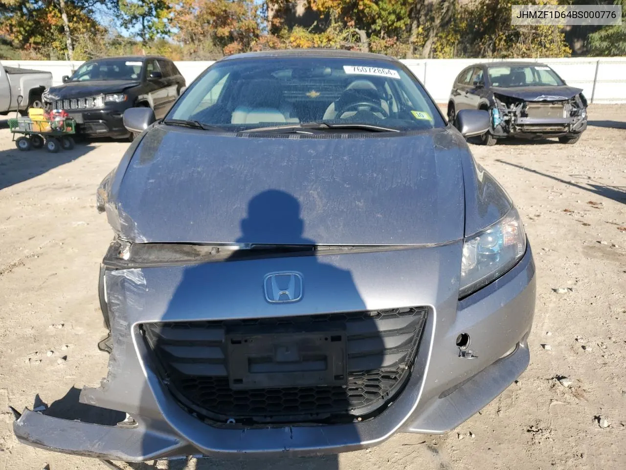 2011 Honda Cr-Z Ex VIN: JHMZF1D64BS000776 Lot: 76072864