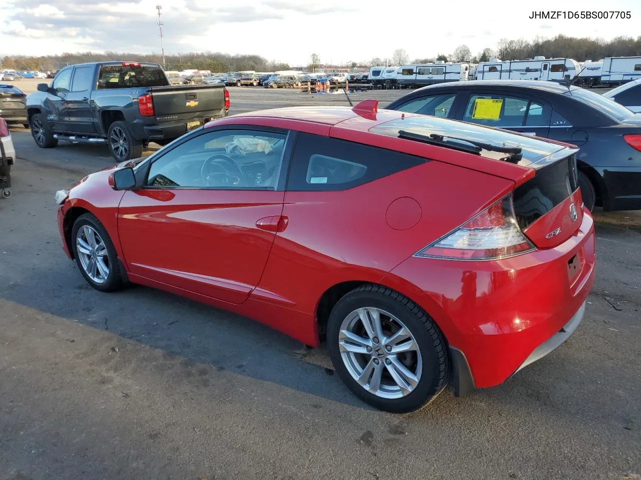 2011 Honda Cr-Z Ex VIN: JHMZF1D65BS007705 Lot: 80101374