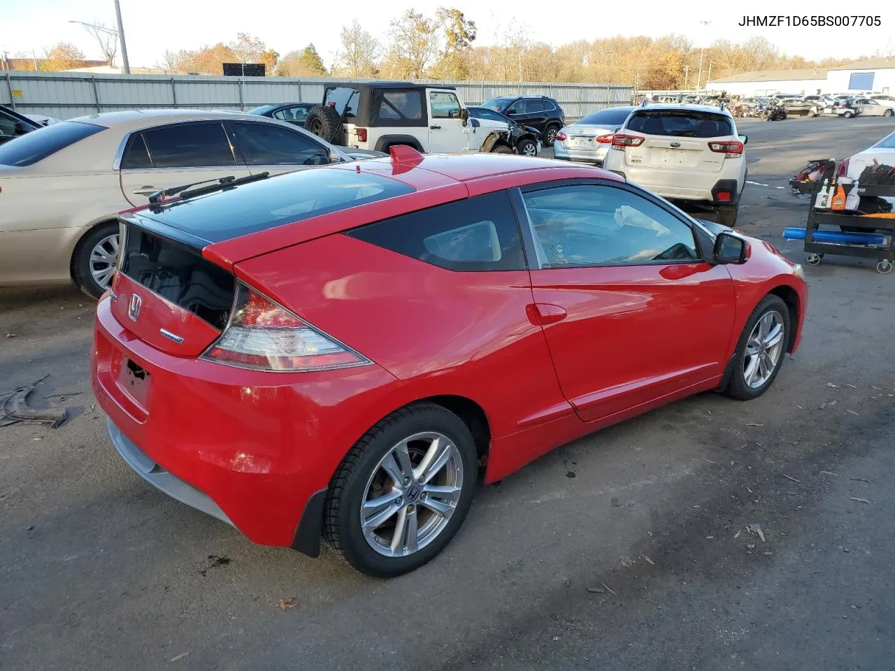 2011 Honda Cr-Z Ex VIN: JHMZF1D65BS007705 Lot: 80101374