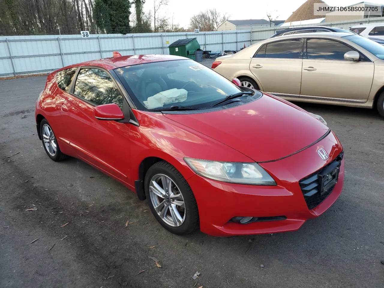 2011 Honda Cr-Z Ex VIN: JHMZF1D65BS007705 Lot: 80101374