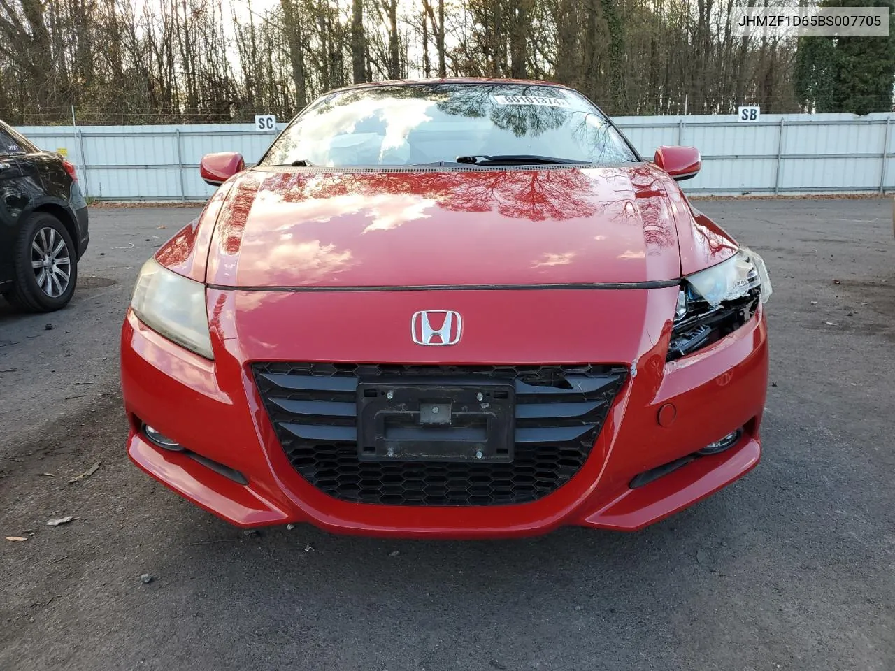 2011 Honda Cr-Z Ex VIN: JHMZF1D65BS007705 Lot: 80101374