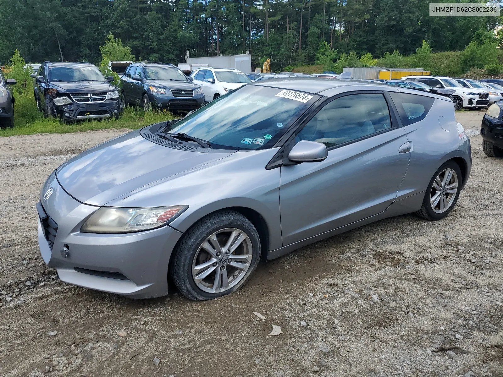 2012 Honda Cr-Z Ex VIN: JHMZF1D62CS002236 Lot: 60176574