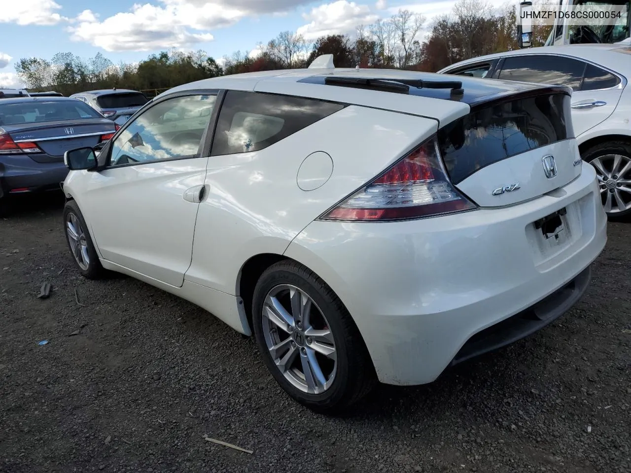 2012 Honda Cr-Z Ex VIN: JHMZF1D68CS000054 Lot: 76277604