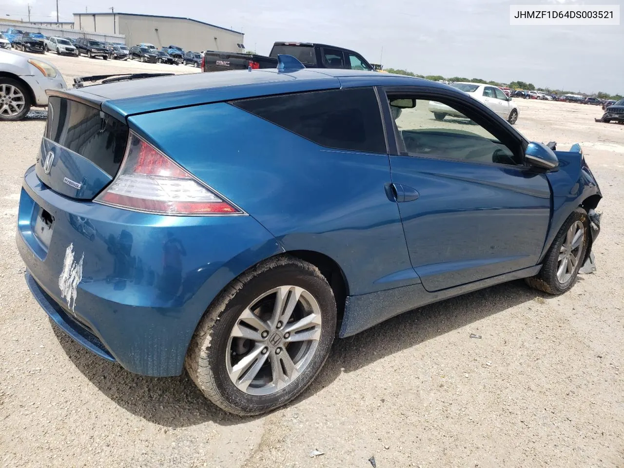 2013 Honda Cr-Z Ex VIN: JHMZF1D64DS003521 Lot: 64428394