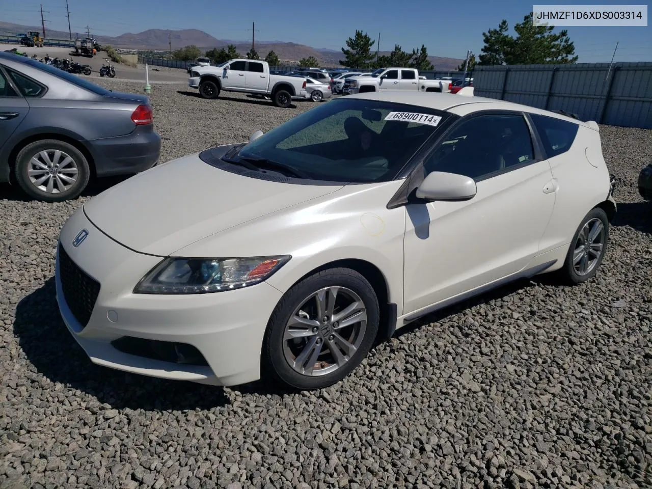 2013 Honda Cr-Z Ex VIN: JHMZF1D6XDS003314 Lot: 68900114