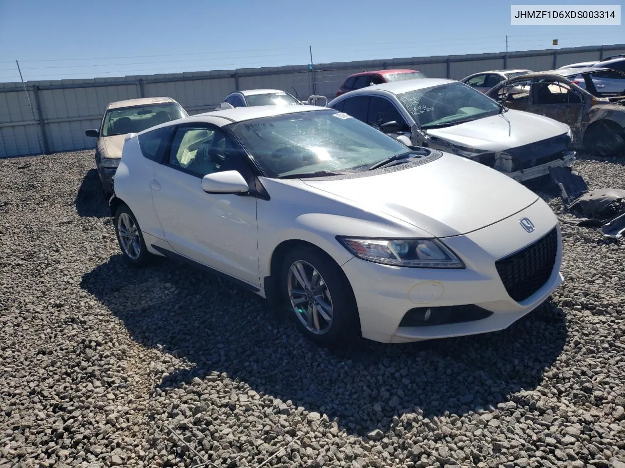 2013 Honda Cr-Z Ex VIN: JHMZF1D6XDS003314 Lot: 68900114