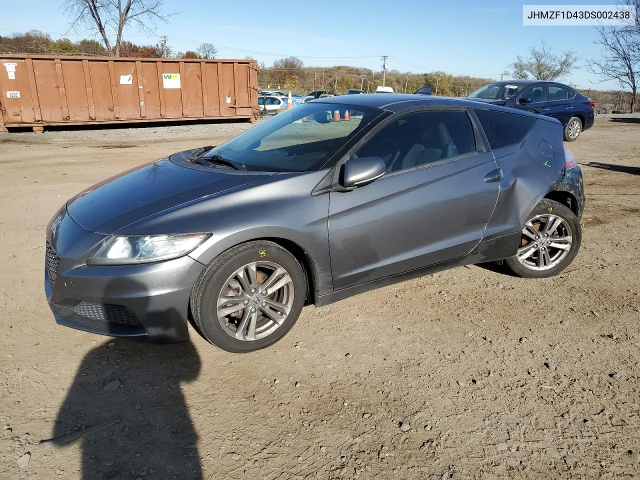 2013 Honda Cr-Z VIN: JHMZF1D43DS002438 Lot: 80081294