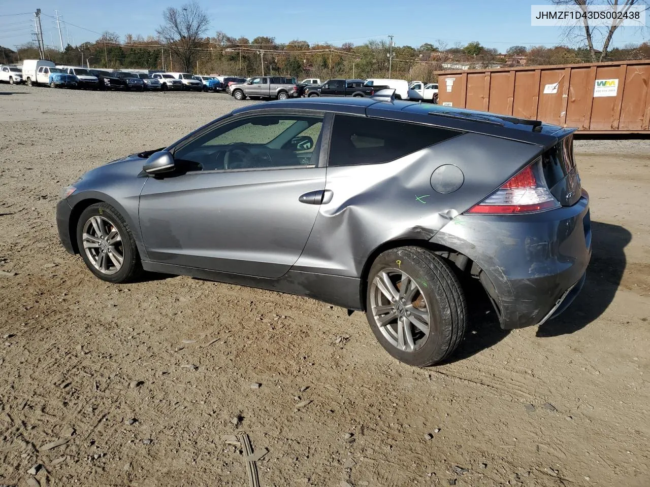 2013 Honda Cr-Z VIN: JHMZF1D43DS002438 Lot: 80081294