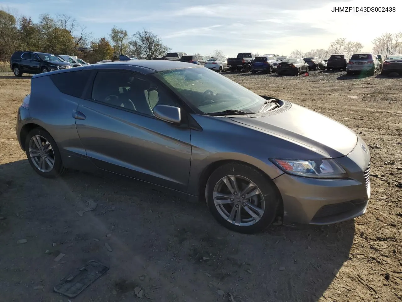 2013 Honda Cr-Z VIN: JHMZF1D43DS002438 Lot: 80081294