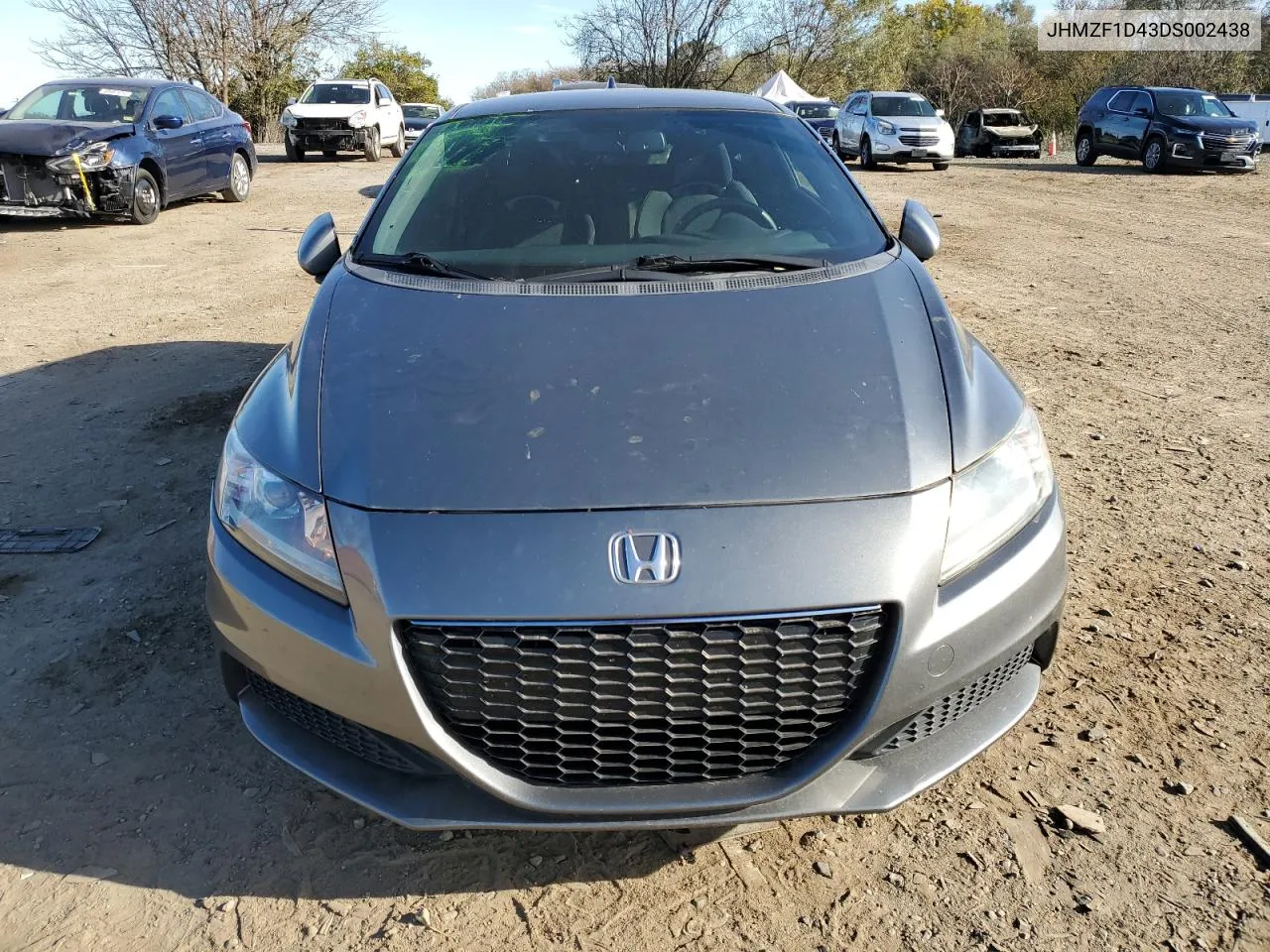 2013 Honda Cr-Z VIN: JHMZF1D43DS002438 Lot: 80081294