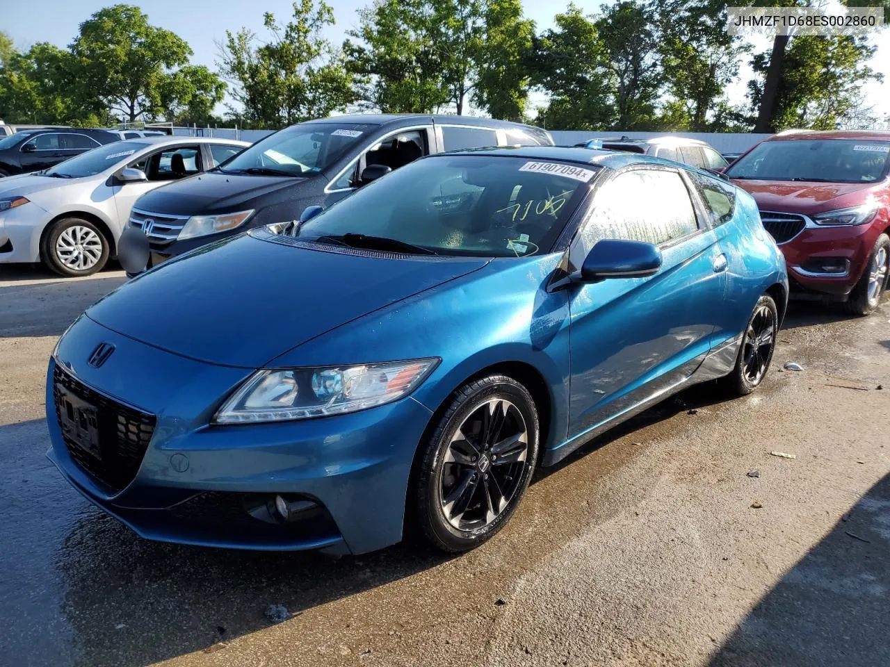 2014 Honda Cr-Z Ex VIN: JHMZF1D68ES002860 Lot: 61907094