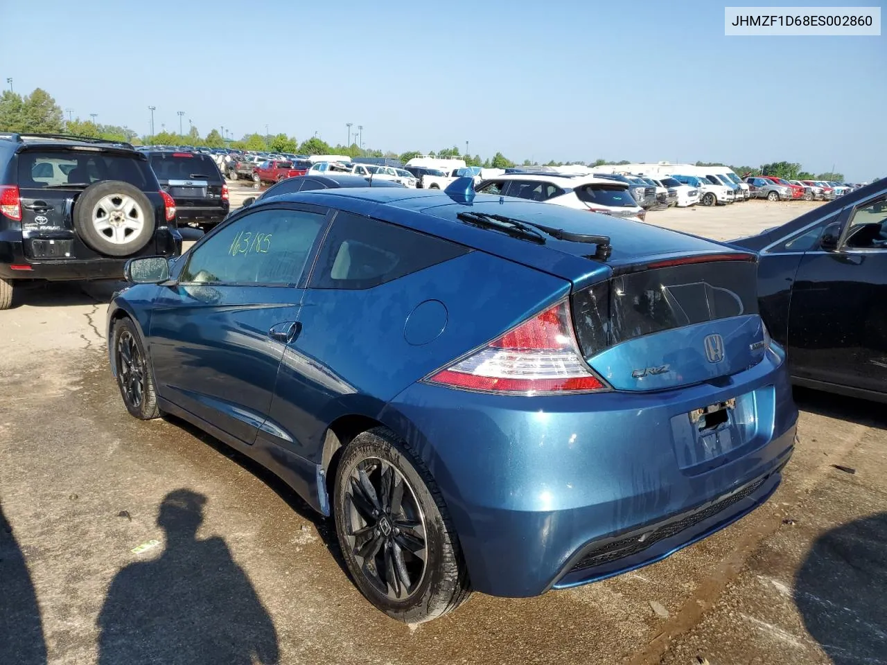 2014 Honda Cr-Z Ex VIN: JHMZF1D68ES002860 Lot: 61907094