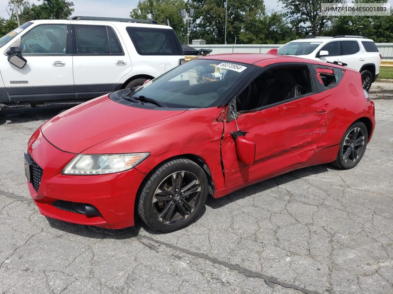 2014 Honda Cr-Z Ex VIN: JHMZF1D64ES001883 Lot: 68370954