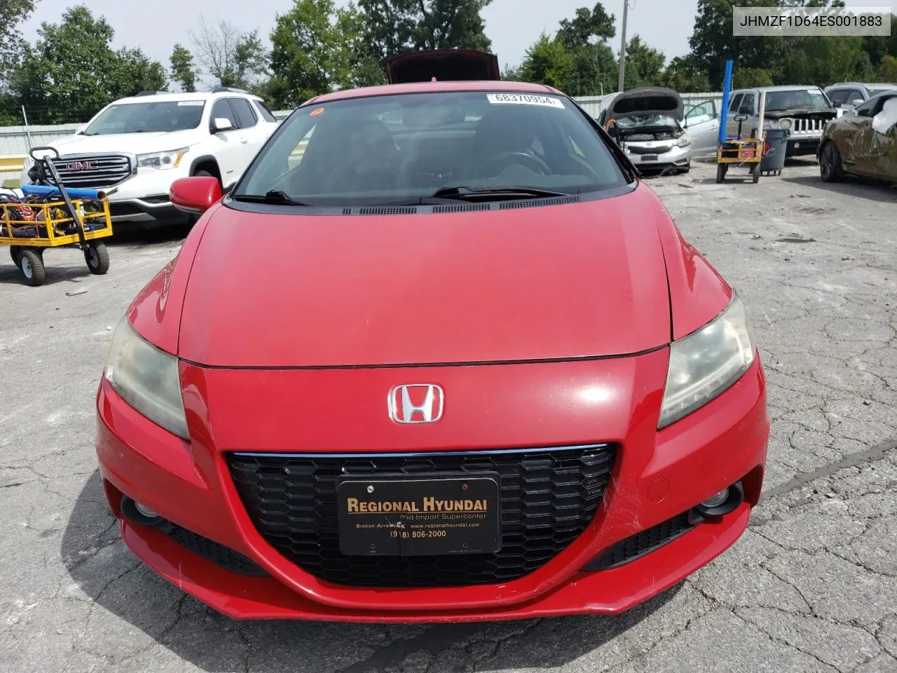 2014 Honda Cr-Z Ex VIN: JHMZF1D64ES001883 Lot: 68370954