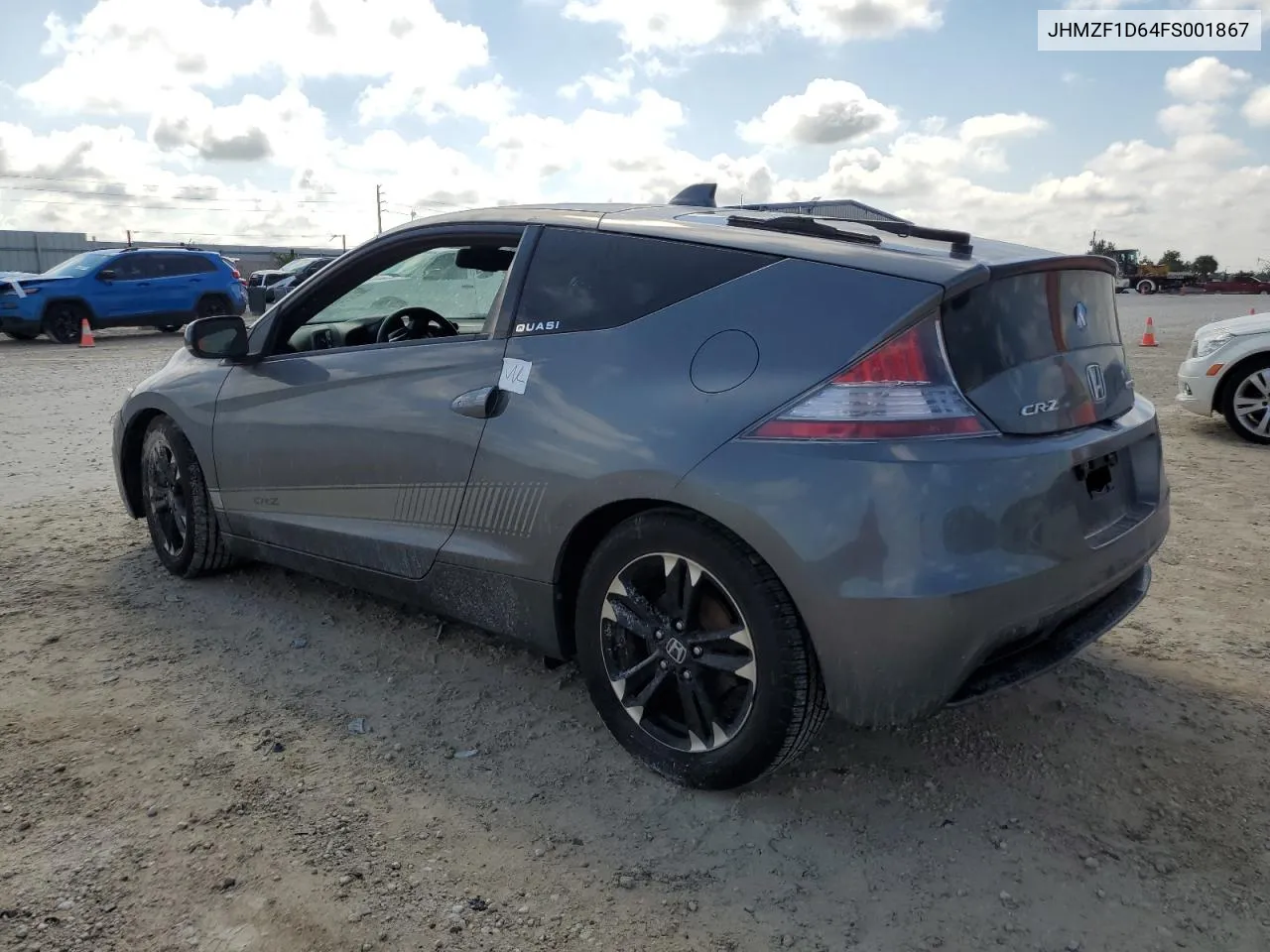 2015 Honda Cr-Z Ex VIN: JHMZF1D64FS001867 Lot: 74024764