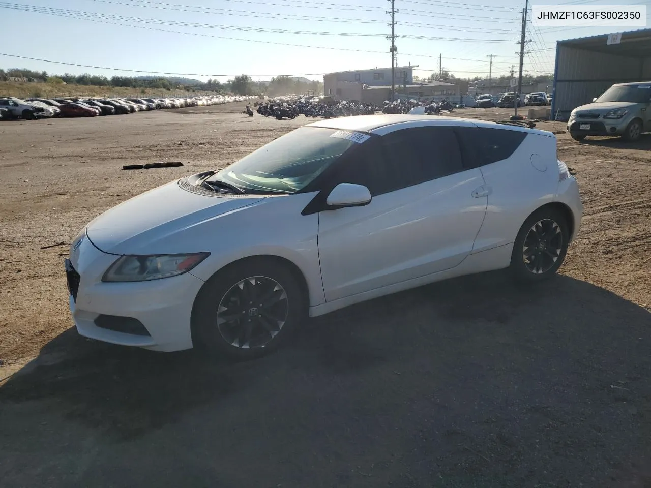 2015 Honda Cr-Z Ex VIN: JHMZF1C63FS002350 Lot: 75527174